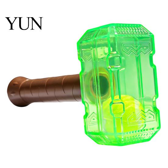 Sound Making Puppy Toys Interactive Squeaky Hammer Dog Toy with Built-in Tennis Ball for Medium And Large Dogs, Aggressive Chewers Toys,