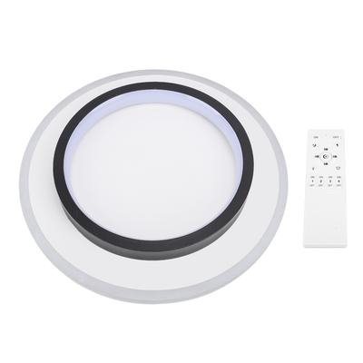 Moderne LED Deckenleuchte Aufputz Rund Leuchte mit Fernbedienung für Wohnzimmer Flur