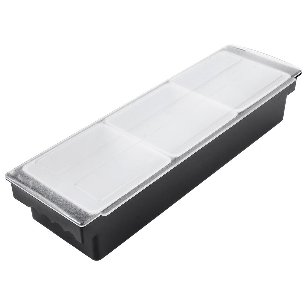 Seasoning Box with Lid Bar Condiment Holder Fruit Case Dispenser Milk Tea Shop Accessory