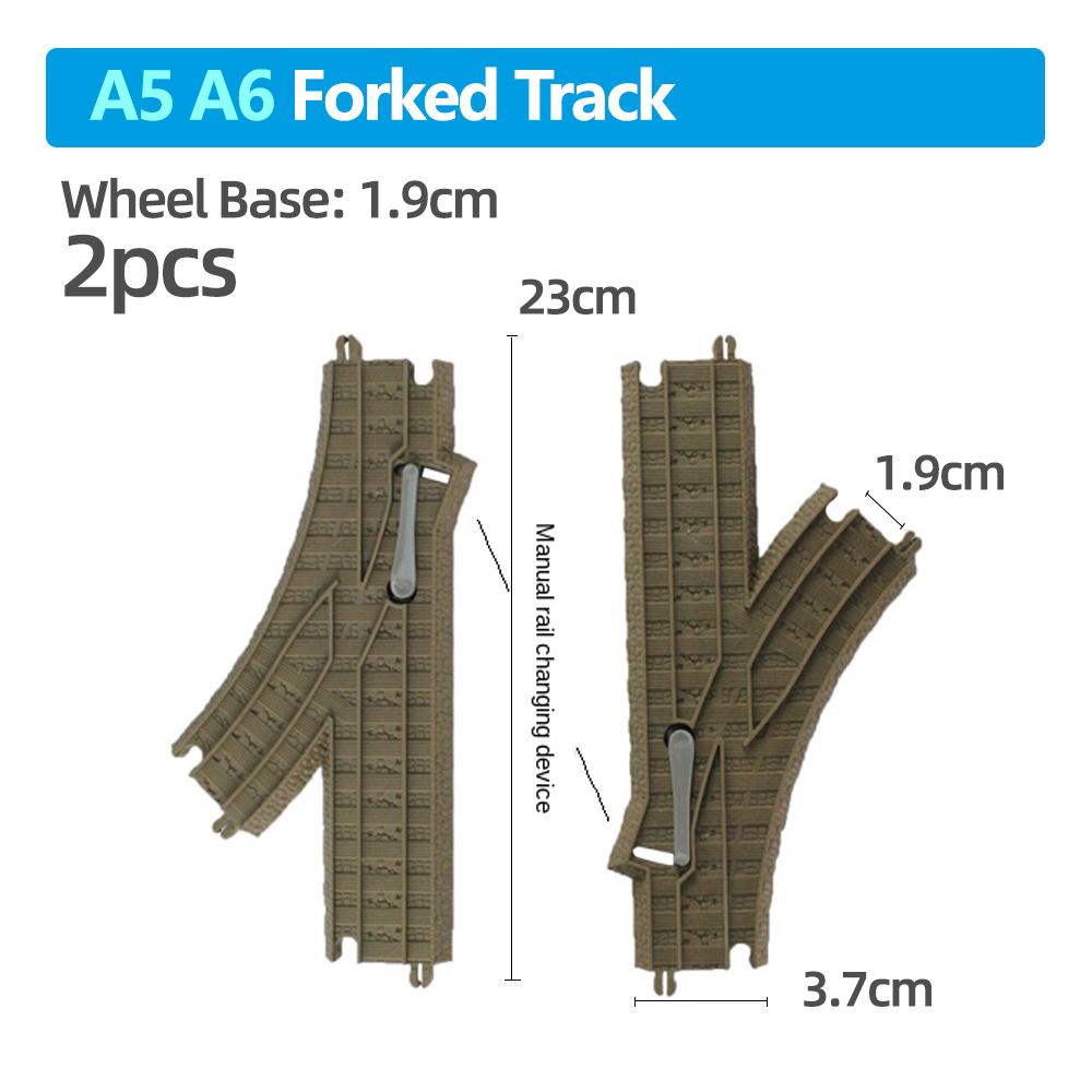 Várias Peças de Pista de Trem de Plástico Acessórios Pista Curva/Reta/Bloco/Ponte Brinquedos Presentes para Meninos