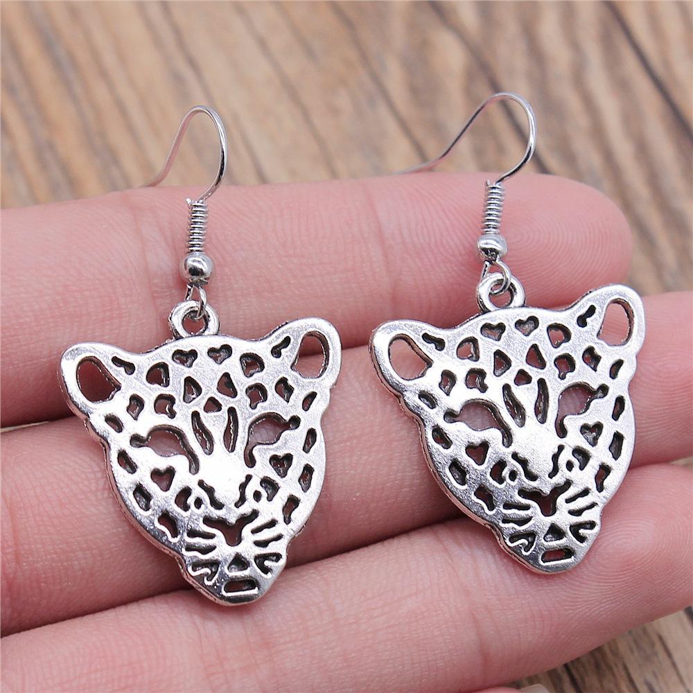 50 Styles Animal Pendant Dangle Earrings Drop Earrings Antique Silver Color Plated Unicorn Horse Elephant Snake Tiger Earrings