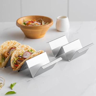 Stainless Steel Taco Holder Rack for 2-3 People - Mexican Pancake & Corn Tortilla Clip