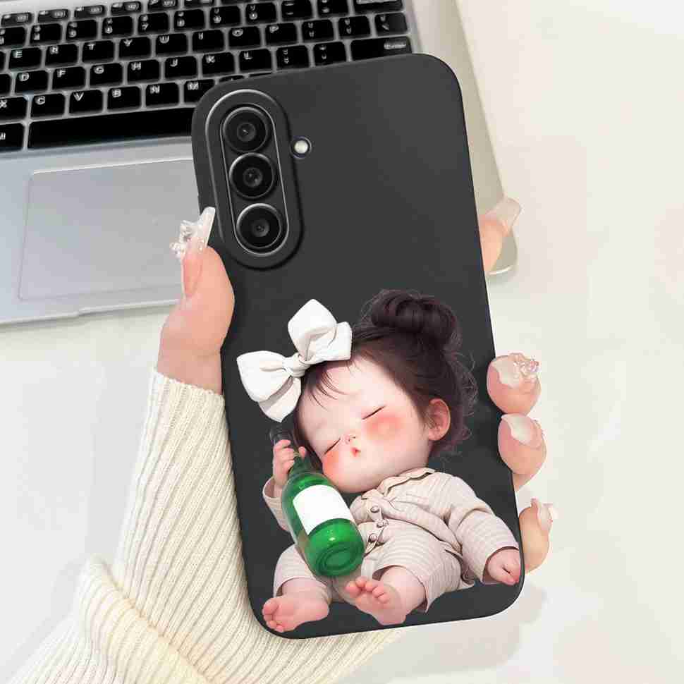 For Samsung Galaxy M56 5G 6.73" Case Cute Cartoon Animal Bow Soft Silicone Cover For Samsung M56 SM-M566B/DS Bumper Phone Shell