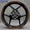 Motorcycle Reflective 17 Inch Wheel Stickers Rim Stripe Tape Hub Decal Decorate For NINJA ZX-6R ZX-10R ZX-14R ZX-12R ZX-9R ZX-7R
