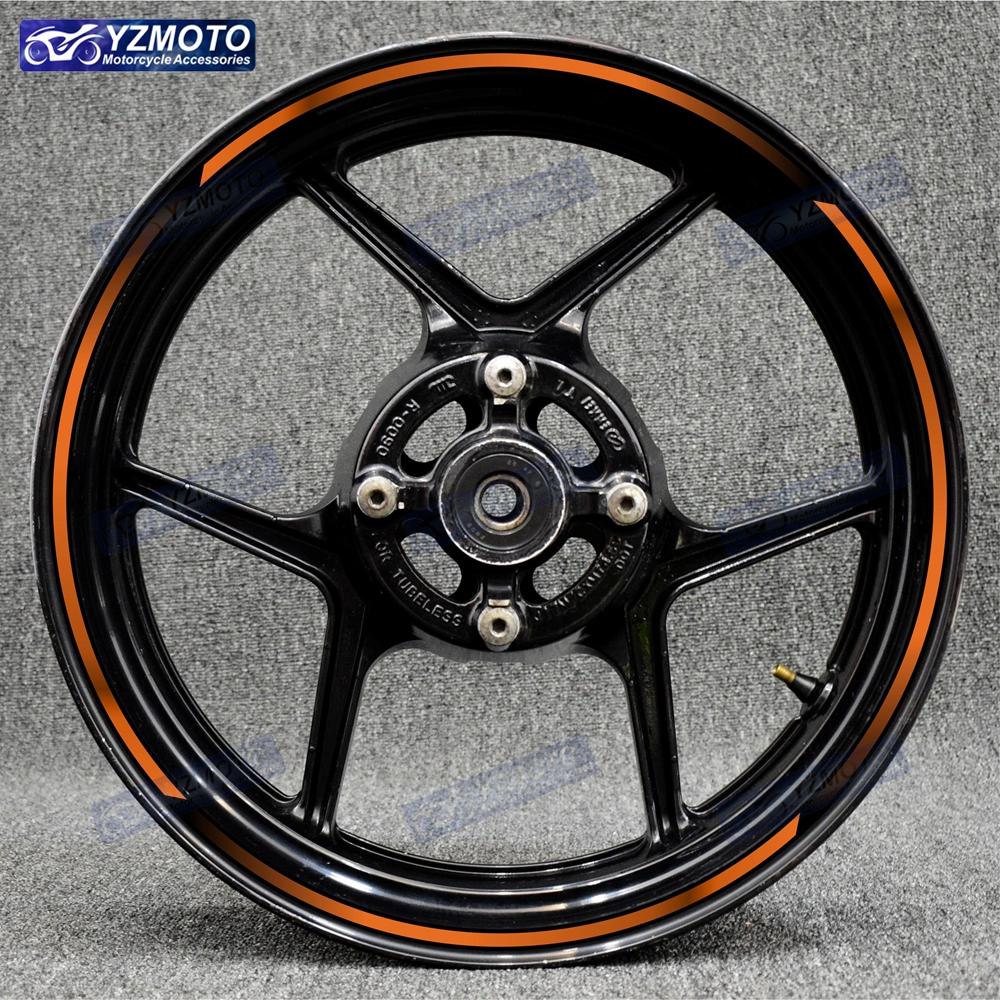 Motorcycle Reflective 17 Inch Wheel Stickers Rim Stripe Tape Hub Decal Decorate For NINJA ZX-6R ZX-10R ZX-14R ZX-12R ZX-9R ZX-7R