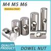 M4 M5 M6 Roestvrij Staal Penmoeren Ingebouwde Meubel Hamer Inzetmoer Cilindrische Barrelbouten Metrische Schroefdraad Houtbewerking