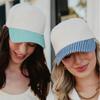 Creative Striped Baseball Hat Hip Hop Printed Peaked Cap Polka Dot Baseball Cap  Girl