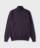 PANICALE Purple 100% Merino Wool Turtleneck Knit