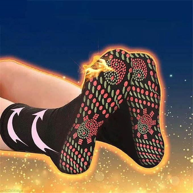 Self-heating Socks - Red - Running - Breathable - Magnetic Therapy - Unisex