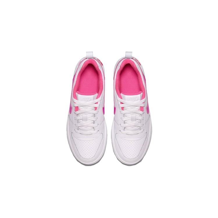 New Nike Court Borough Low White Pink Blast GS 845104-100