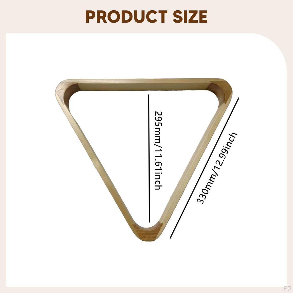 Billiard Pool Ball Rack Table Accessory 15 Triangle Professional Smooth Positioning Frame