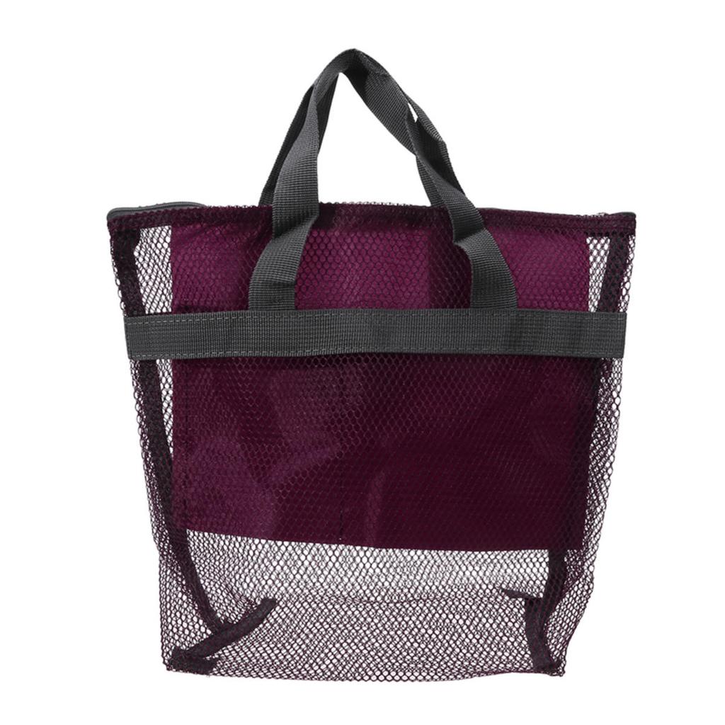 Mesh Shower Storage Bag Toiletry Bag Portable Wash Package Reusable Cosmetic Pouch Shower Organizer for Bathroom Dorms Beach Camping