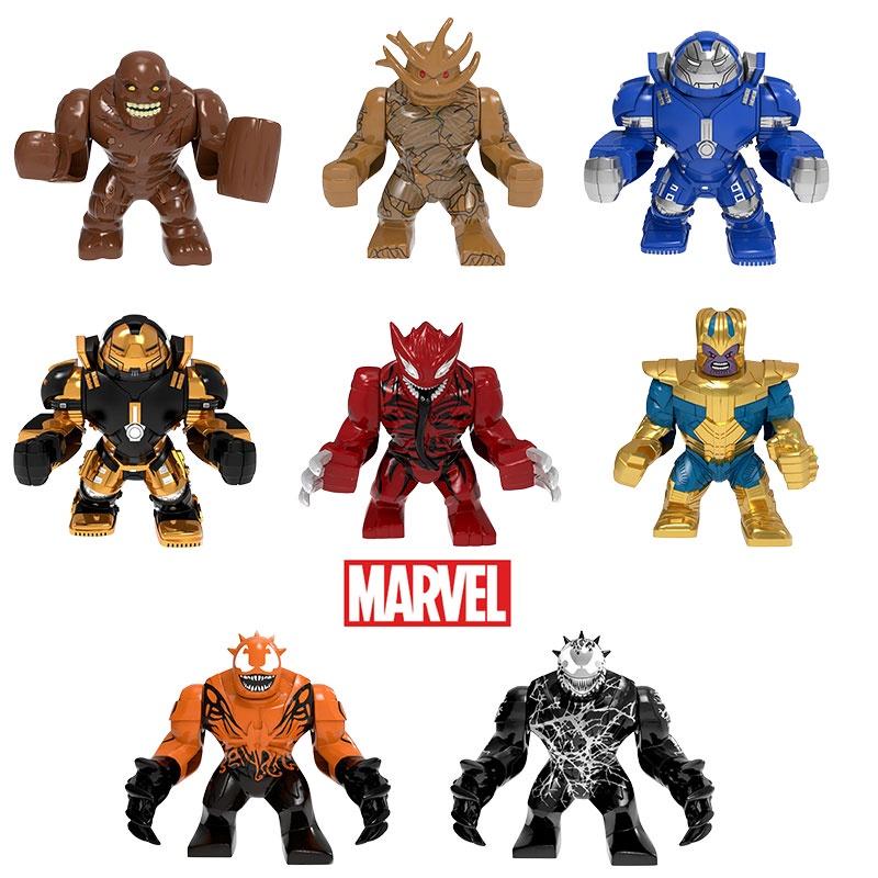 Marvel Heroes Building Block Figures Toy Children's Gift 7cm Height Plastic Material Avengers Series