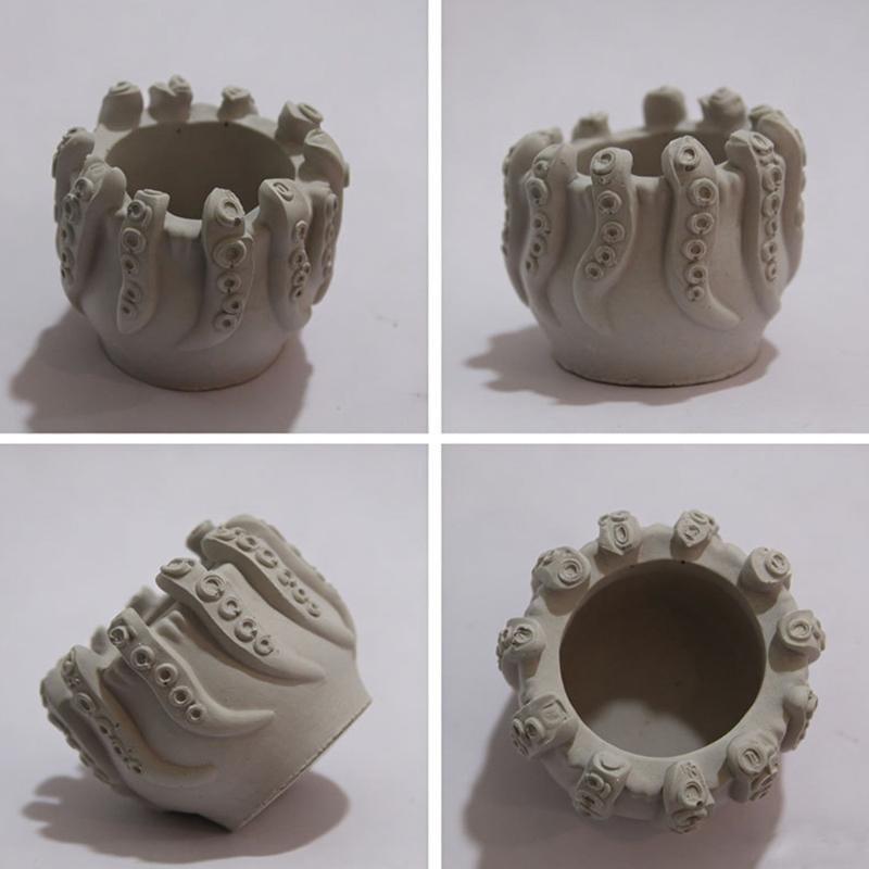 Handmade Snail Octopuses Pen Holder Silicone Mould With Skull Goat Designs Great For Enthusiasts