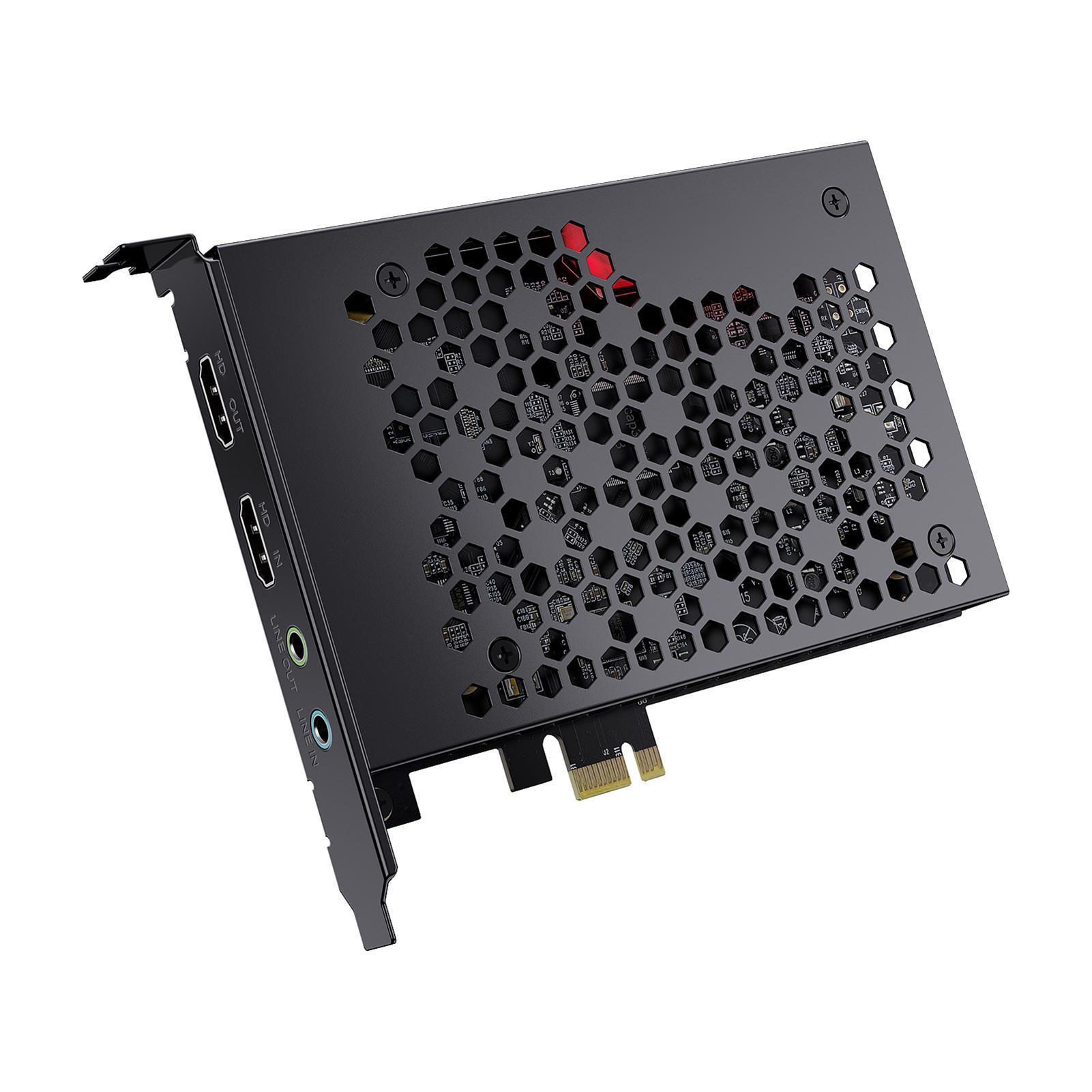 

4K HD Video Capture Card, PCIe Gen3, Ultra Low Latency, Video Audio Recording for Gaming Streaming Recording, OBS
