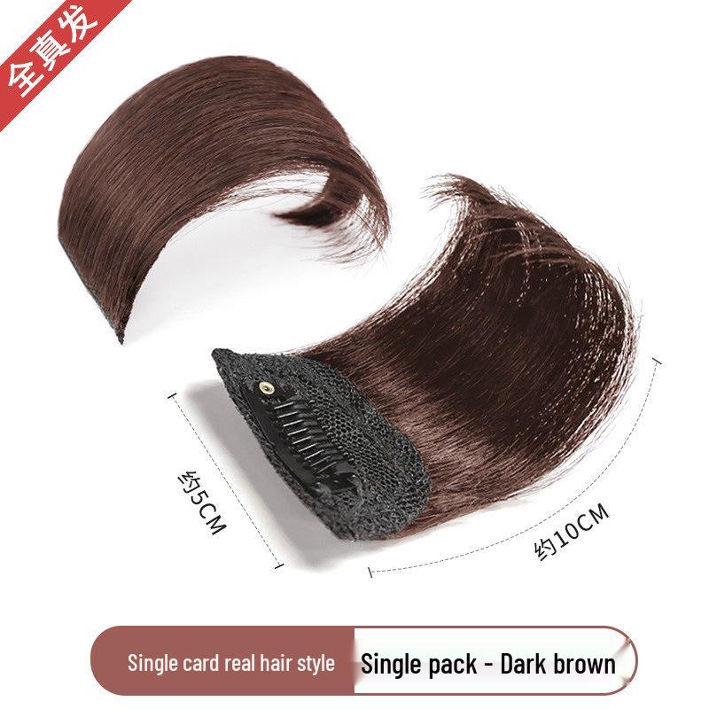 Extensão de Cabelo Feminina: Realçador de Volume Fofo, Almofada Invisível Sem Costura de Cabelo Natural para o Topo das Raízes