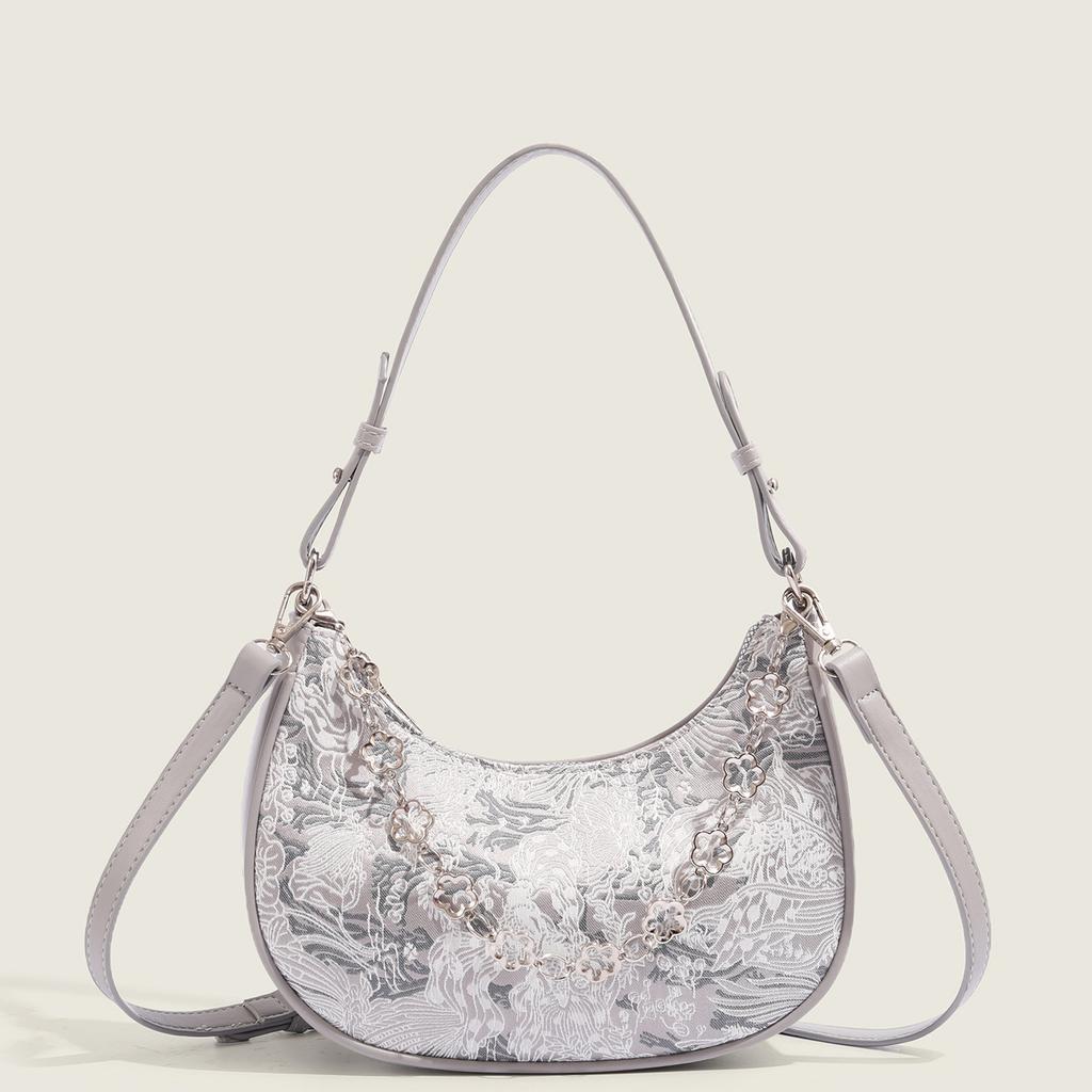 Underarm Bag for Women In Autumn Fashion Design Shoulder Bag Crossbody Small Square Bag Fairy Pink Crescent Bag Women