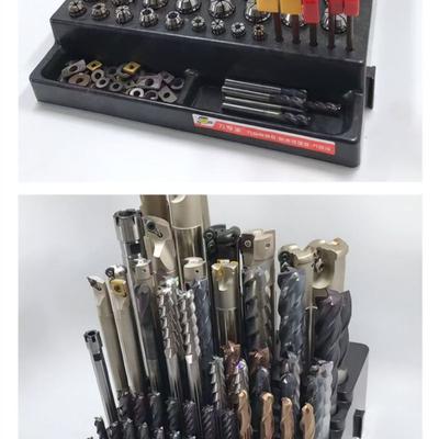 Adjustable CNC Cutter Storage Stand Plastic Milling Collet Organizer For Weichang Workbench Tooling Management Box System