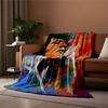 Colorful Abstract Portrait Blanket for All Seasons Blanket Lunch Break Throw Gift