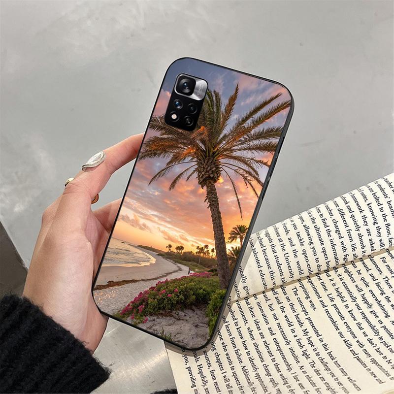 Phone Case For Xiaomi Poco C71 15T 14T Pro Redmi note 15 14 14 13 Pro Redmi A5 15C 13C palm Tree Sea Beach