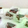 Kitchen Baking Utensils Clear Clamshell Plastic Bento Cake Box V2 Aesthetic Tiramisu Packaging Box 10/50Pcs 2