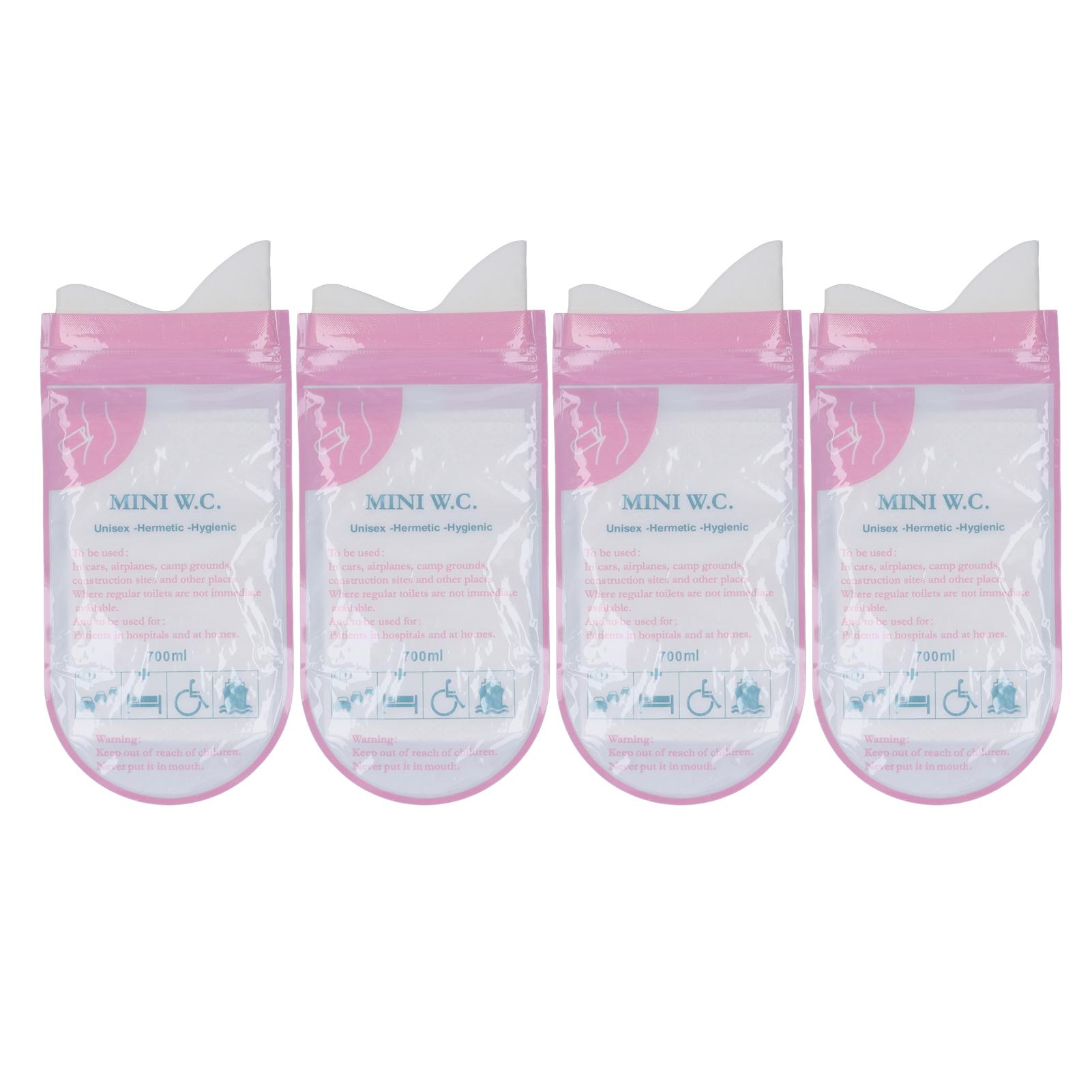 

4PCS Emergency Urinal Pee Bag Disposable Portable Sealing Unisex for Outdoor Training Camping Car