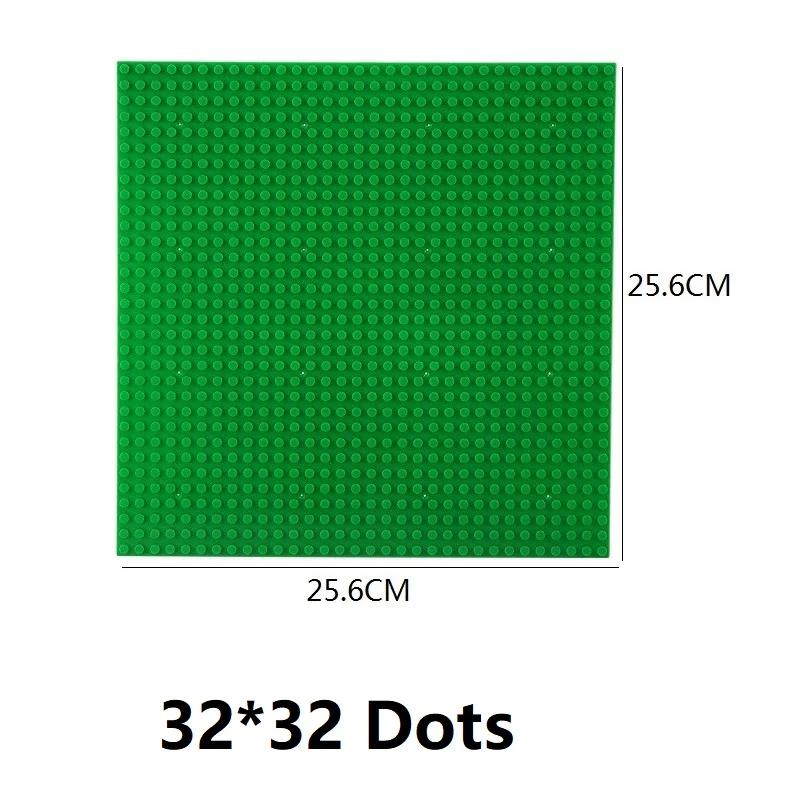 Single Double Sided Building Plates 32X32 16X16 16X32 Dots Diy Simulated Scene Building Block Base Compatible With Major Brands