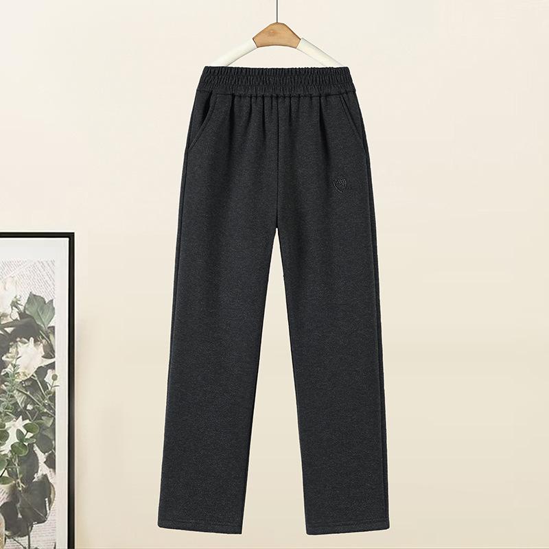 

Mom s Wool Casual Pants: High-Waist, Loose-Fit, Plus-Size for Autumn/Winter 7XL (170-185 lbs)