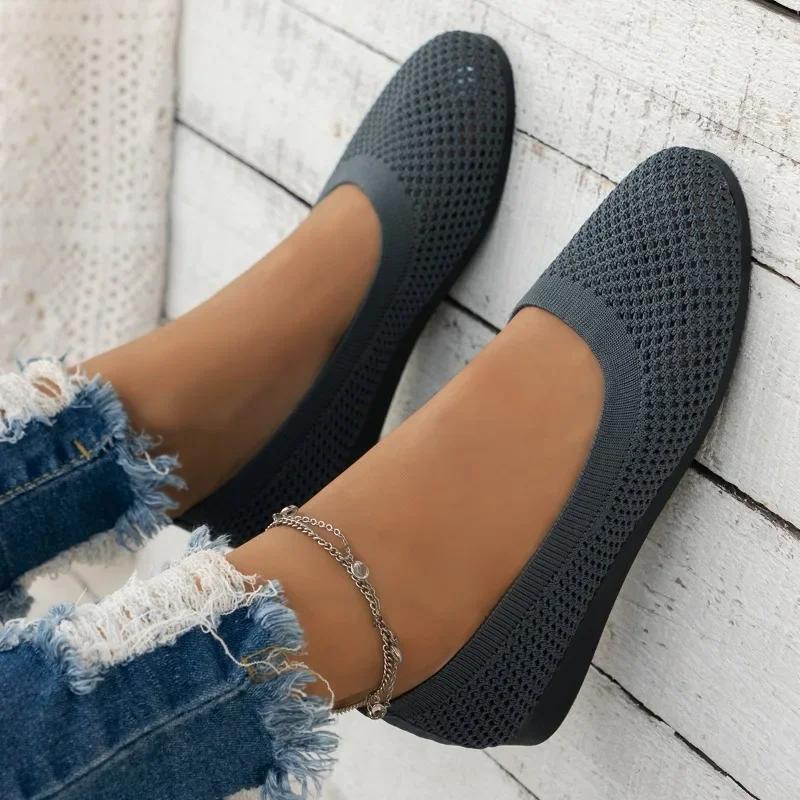 fashion Women Flats Solid Color Black Flats for Women Slip on Shallow Comfort Foldable Flats for Women Brown Flat Heel Shoes