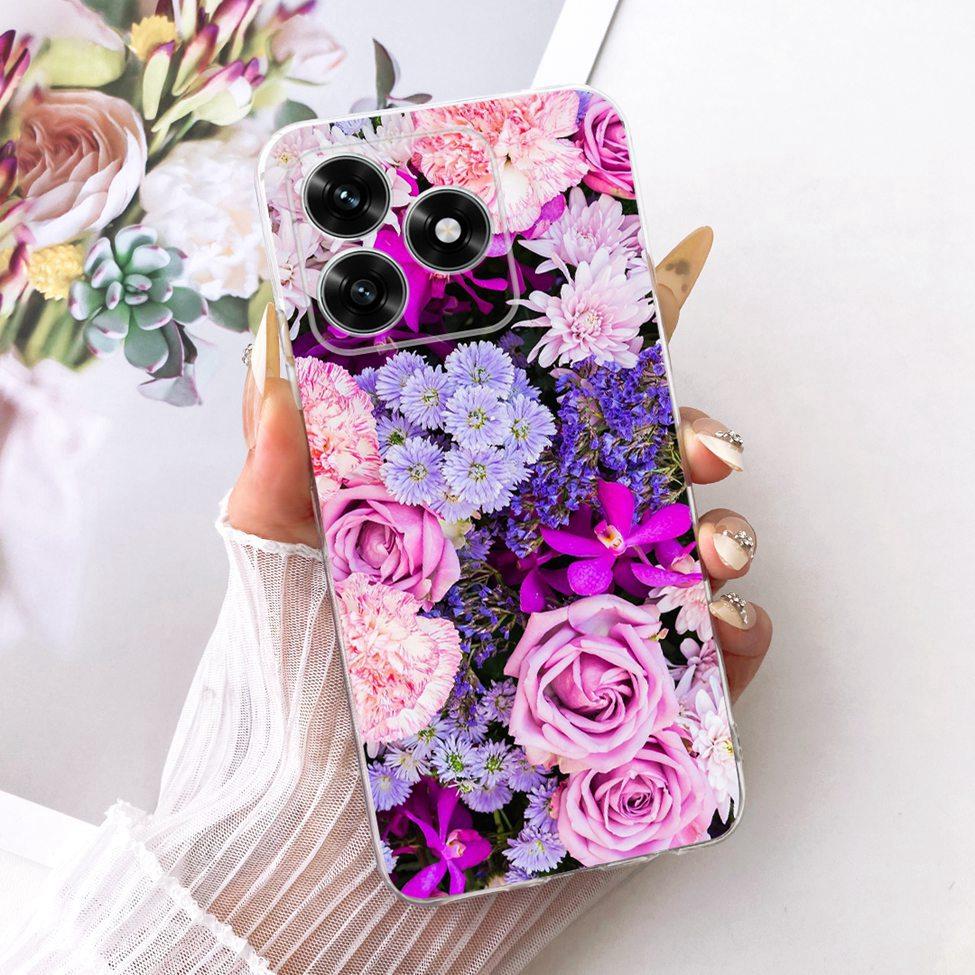 Etui na Honor X5C Plus Pokrowiec Przezroczysty Luksusowy Uroczy Kot Moda Motyl Fajny Malowany Obudowa Na Honor X5cPlus