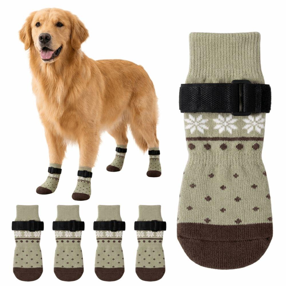 1 Set Wear Resistant Dog Sock Anti Slip Dog Paw Protector Sock Durable Pet Sock Summer Wear