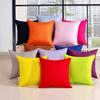 Simple Solid Color Pillowcases Colorful Cushion Cover Candy Color Pillow Case Cover  Car