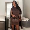 , European and American Foreign Trade Women clothes 2025 New Slim fit Swing Collar Design Sleeveless Sexy Hot Girl Outfit Temperament Dress Female