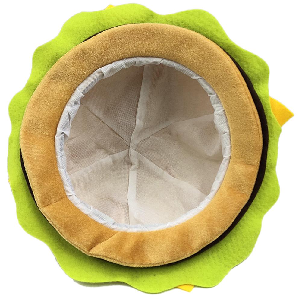 Halloween Hamburger Fancy Hat Cheeseburger Shaped Fast Food Hat Carnival Christmas Party Dress Up