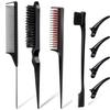 10PCS Hair Professional Candy Color Hair Styling Pointy Tail Comb for Wig, Partition, Braid, Hair Dye, and Highlights Hair Tool