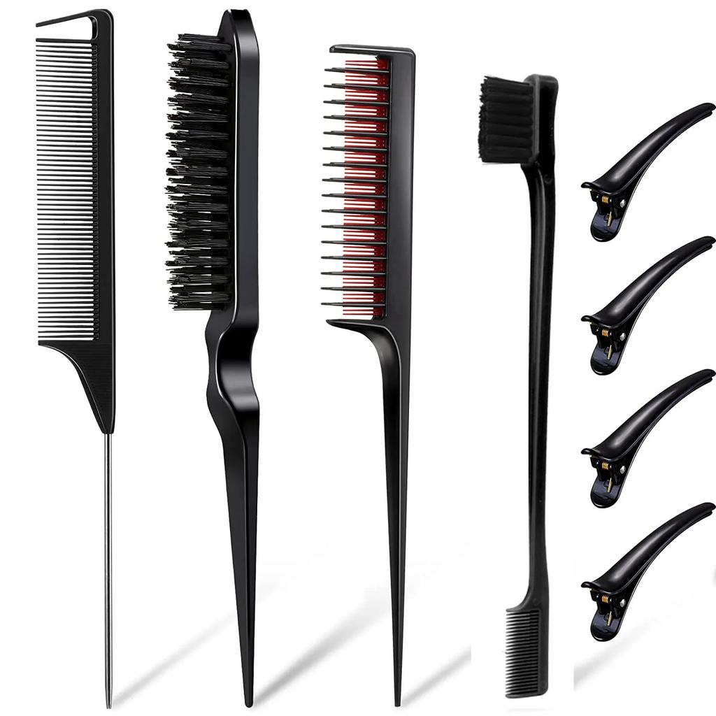 10PCS Hair Professional Candy Color Hair Styling Pointy Tail Comb for Wig, Partition, Braid, Hair Dye, and Highlights Hair Tool