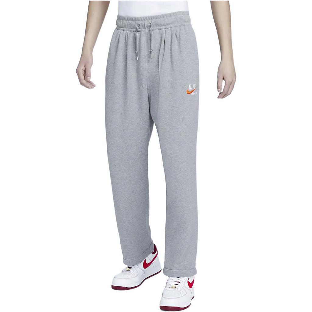 Nike Embroidered Logo Straight-Leg Sweatpants Men Bottoms Carbon-Grey DX8186-091