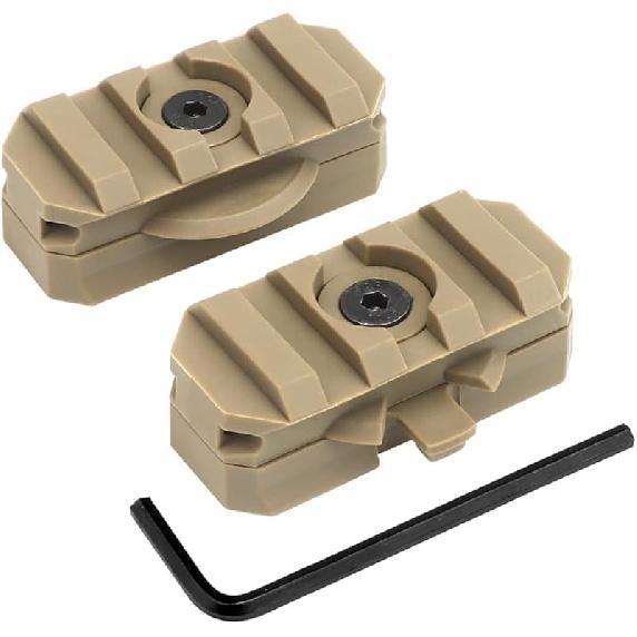 2Pcs Rotation 360 Degrees Helmet Side Rail Mount Adapter Adjustable ARC Guide for 19mm Picany Slot Tactical Fast Helmet Accessories
