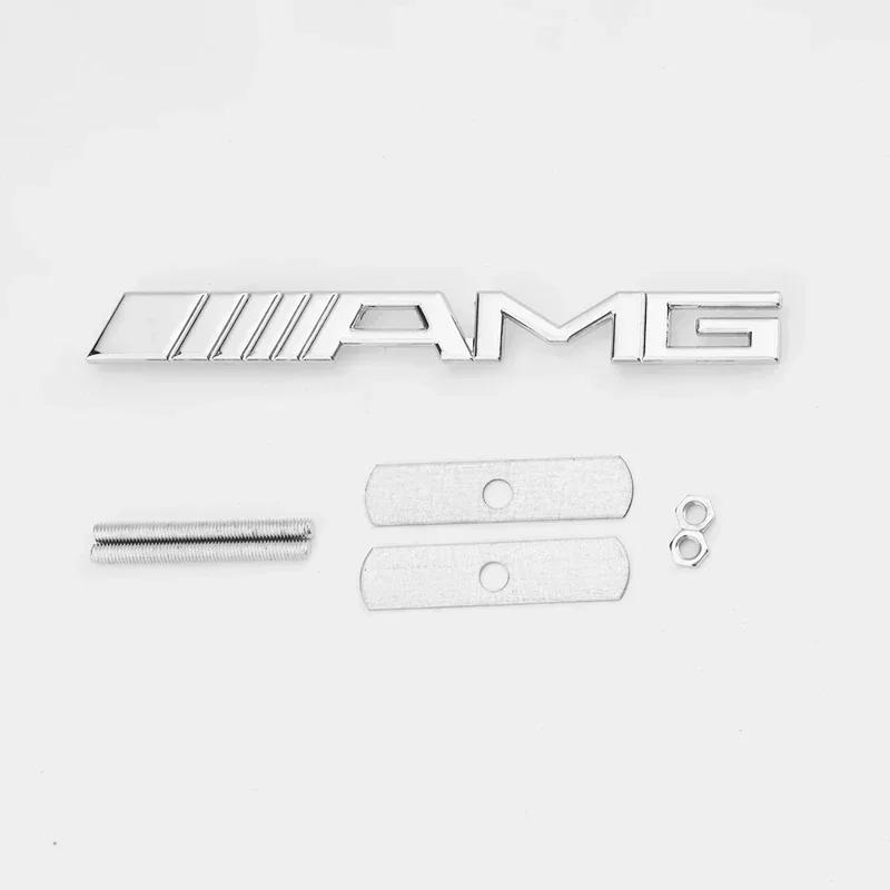 1 buc Embleme Grilă Față Autocolante Insignă Pentru Mercedes Benz Logo AMG W204 W205 W210 W211 W212 W213 W167 W176 W463 GLC C63 G63 E63