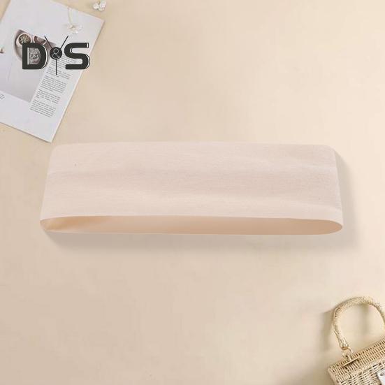 Women Men Headband High Elastic Solid Color Wide Hair Band Breathable Elastic Hair Tie Sports Yoga Fitness Headgear