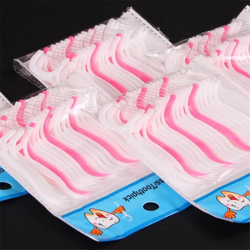 25pcs Dental Floss Interdental Brush Teeth Stick Too100pcs Disposable Dentathpicks Floss Pick Pick Oral Gum Teeth Cleaning
