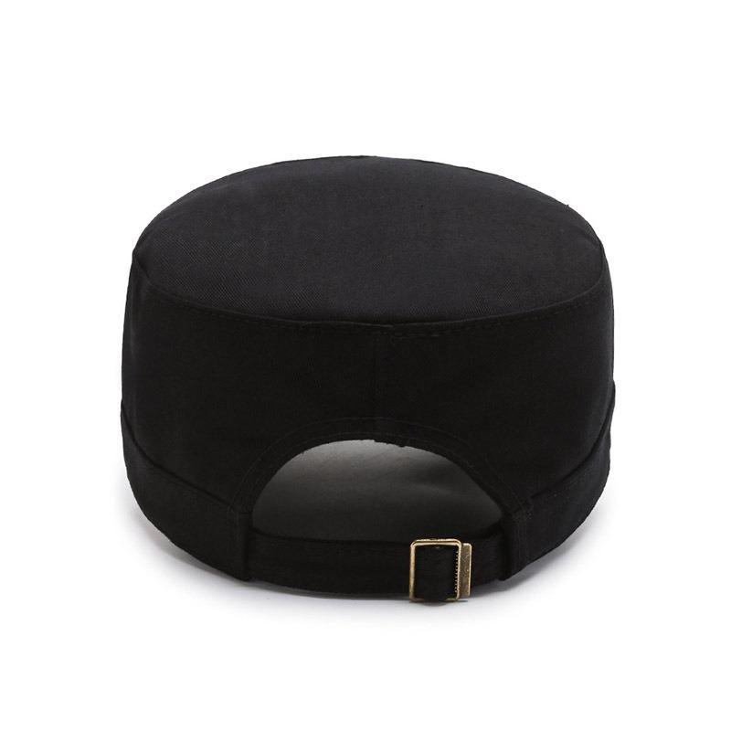 Hat solid color flat top hat spring and autumn fashion short brim visor cap cap casual hat trendy brand versatile