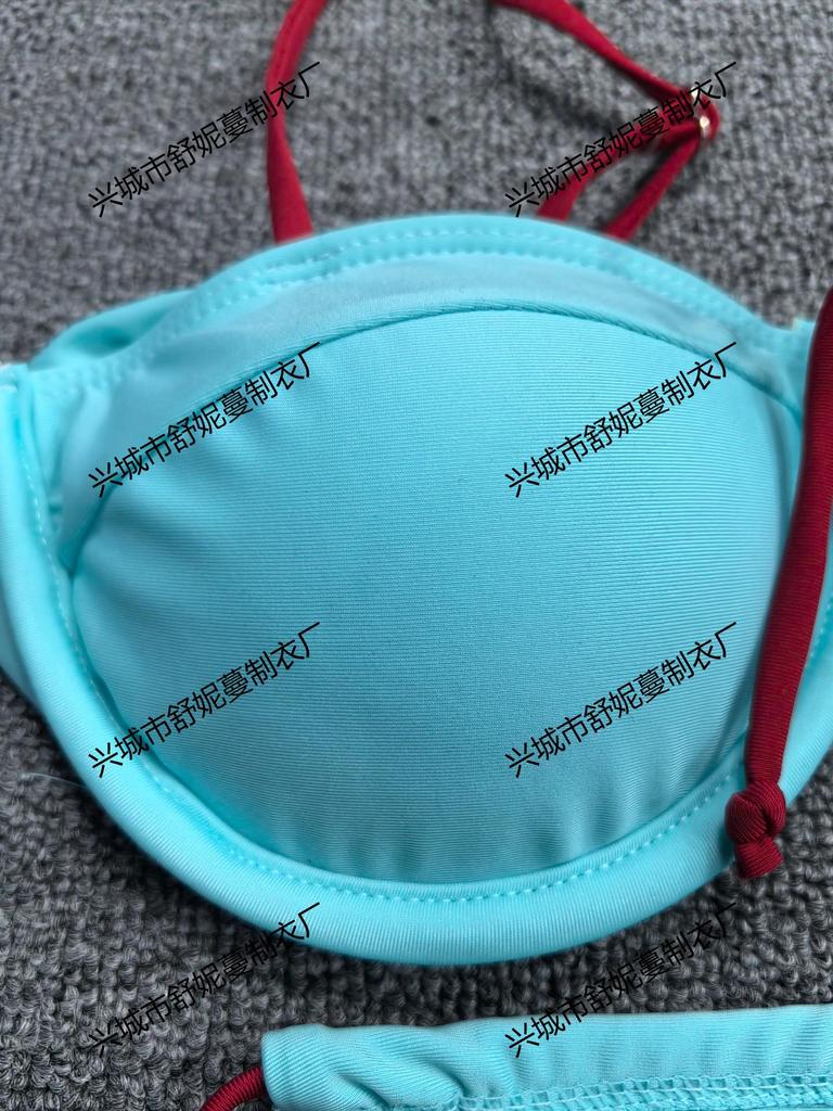 European & American Underwire Bikini: Split, Small Fresh Design for Women, Enhances Small Chest, Sexy Swimwear.