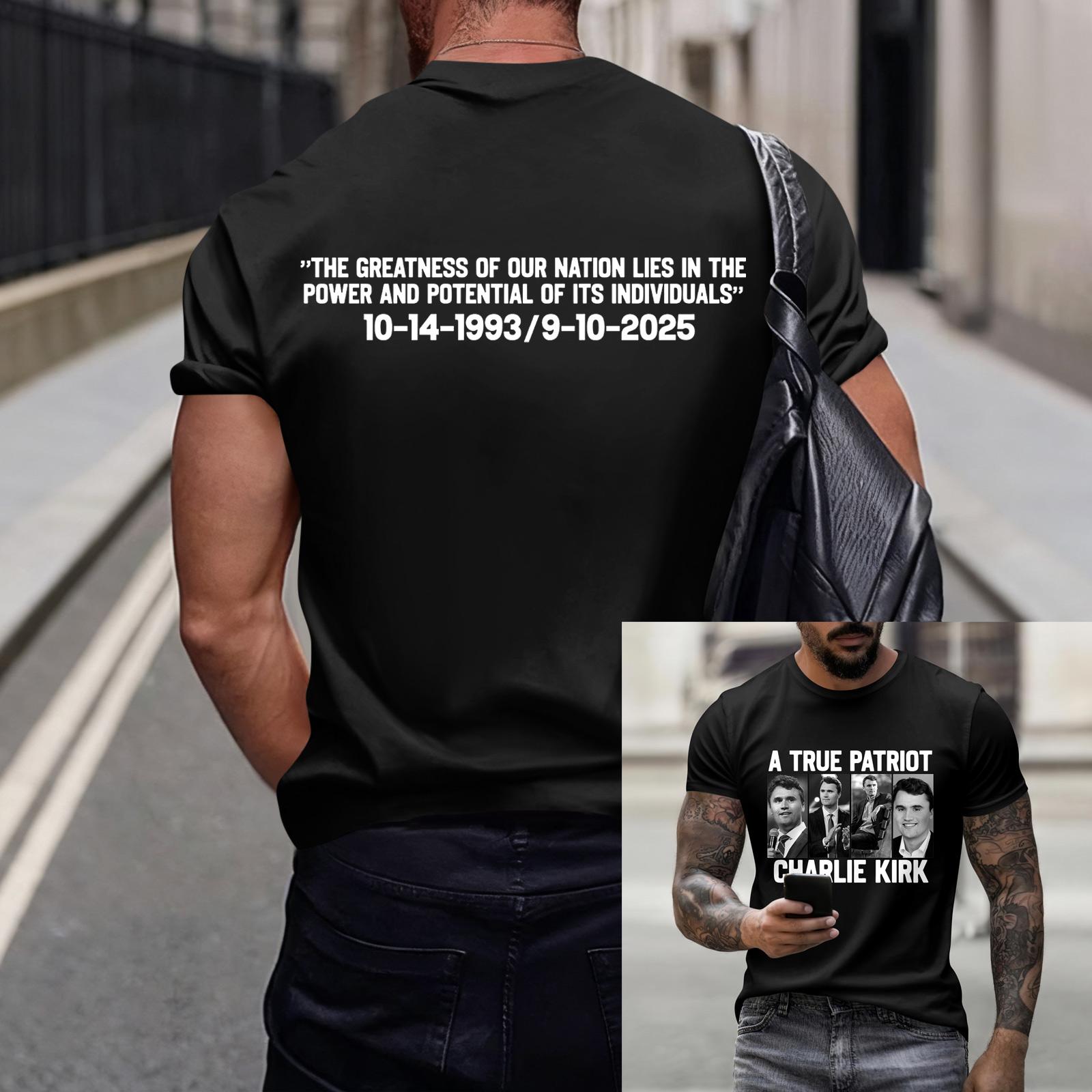 

Fashionable Round Neck Short Sleeve Work Clothes Printed Tops For Mens Summer Tops XXL чёрный