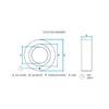 CC23340 Car Auto Air Electromagnetic Ac Compressor Clutch Coil Spare Parts for Toyota Tacoma 12V 96.7x62.5x28x42