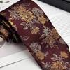 Jacquard Pattern Striped Tie 8CM Men Cravat Gentleman Shirt Necktie  Business