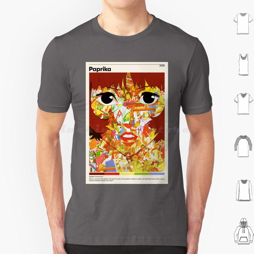 Paprika Anime Poster Print Poster T Shirt Big Size 100 Cotton Anime Paprika Film Manga Japan Movie Satoshi Kon Perfect Blue