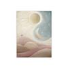 Nordic Sun Moon Pink Cloud Landscape Dreamy Poster Wall Art Canvas Painting and Print for Modern Home Cuadros Decoration Picture
