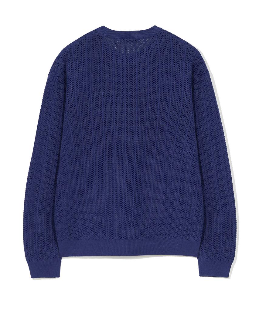 CGP Arc Logo Mesh Knit_Marineblauw