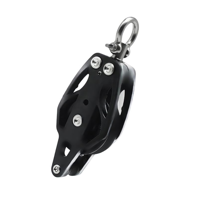 Kayak Pulley Block Heavy Duty Nylon Stainless Steel Marine Pulley Block Sheave for Ship Yacht Canoe